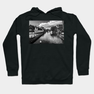 Tranquil Reflections of Newburys Weavers Cottages Hoodie